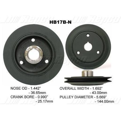 Powerbond OEM Replacement Harmonic Balancer HB17BN