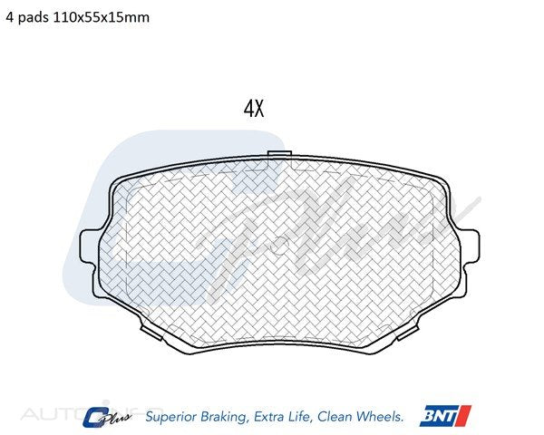 C-Plus Brake Pads Front Suzuki Vitara 95 Onwards 99 - MDB1750