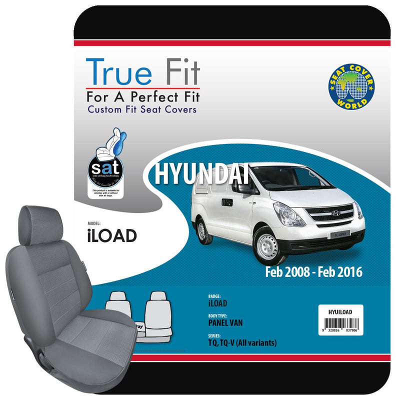 True Fit Tailored Seat Covers Fits Hyundai iLoad 2008 -