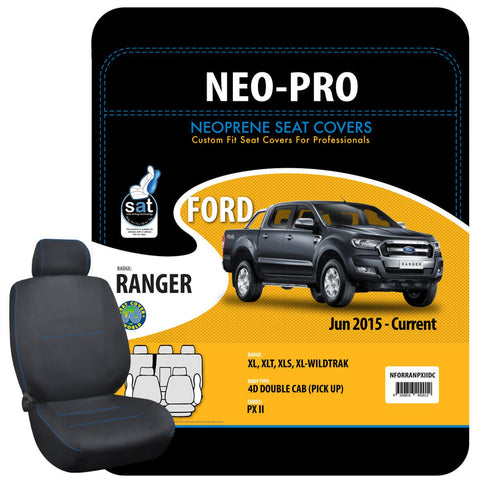 True Fit Tailored Neoprene Seat Covers Fits Ford Ranger