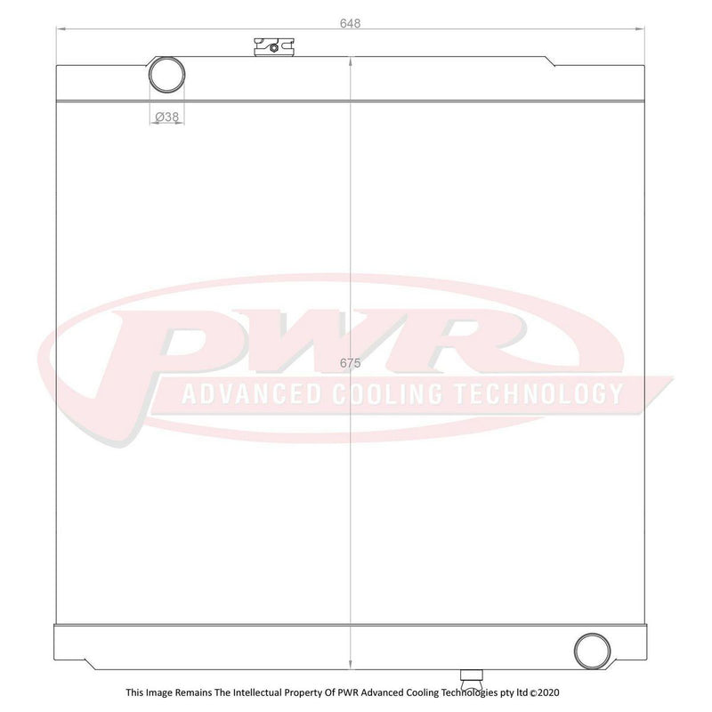 PWR Radiator 42mm fits Toyota Hilux Surf KZN185/Prado