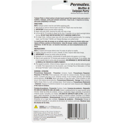 Permatex Muffler & Tailpipe Putty 113g