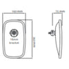 Britax Single Convex Mirror Head R1800, Left and Right