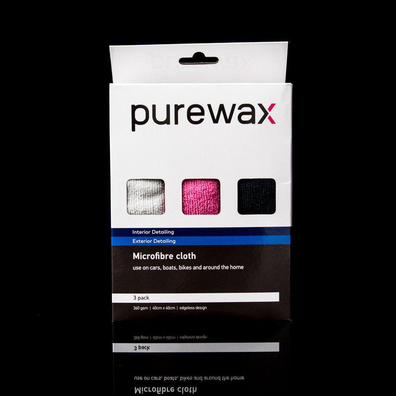 Purewax Edgeless Microfibre Cloth 3 Pack MF1