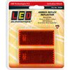 LED Autolamps Reflector Amber 70mmx30x6mm Rectangular