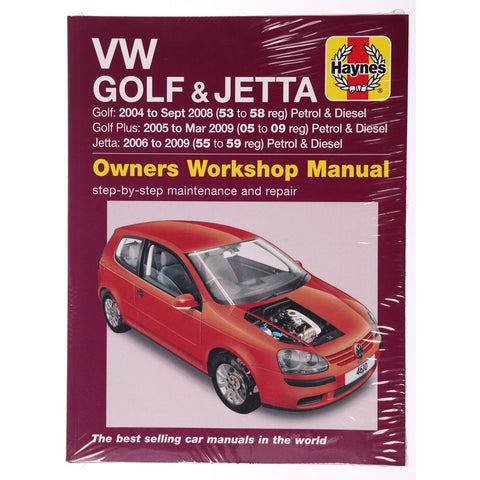 Haynes Repair Manual Suits VW Golf & Jetta 04-09 4610