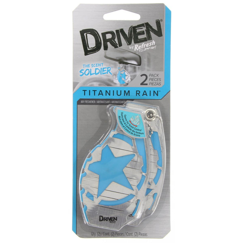 Driven Air Freshener The Scent Soldier Titanium Rain