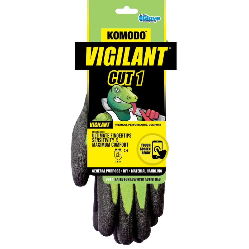 Komodo Vigilant Cut 1 Touch Screen Gloves Large 631203