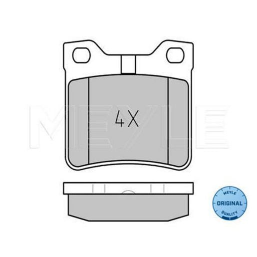 Meyle Original Brake Pad Set Rear 025 212 7817/W