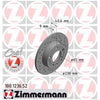 Zimmermann OE Coat Z Brake Rotor Single 230mm Rear