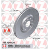 Zimmermann OE Coat Z Brake Rotor Pair 312mm Front