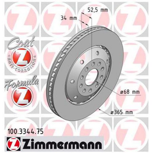 Zimmermann Formula Z Brake Rotor 365mm Front RH