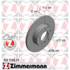 Zimmermann OE Coat Z Brake Rotor Pair 286mm Front