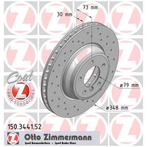 Zimmermann Sport Z Brake Rotor Single 348mm Front