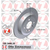 Zimmermann OE Coat Z Brake Rotor Pair 259mm Rear