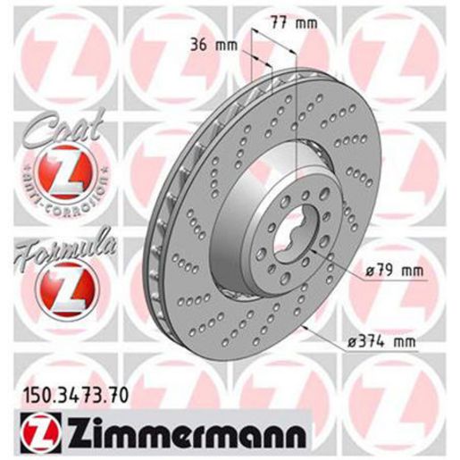 Zimmermann Formula Z Brake Rotor 374mm Front LH