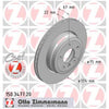 Zimmermann OE Coat Z Brake Rotor Single 324mm Rear