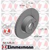 Zimmermann OE Coat Z Brake Rotor Pair 330mm Rear