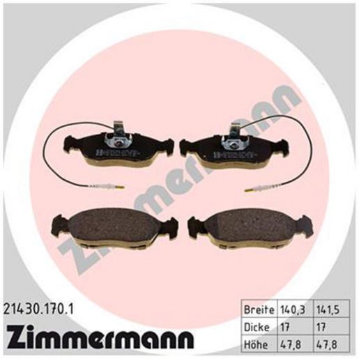Zimmermann Brake Pad Front Set 21430.170.1