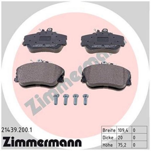 Zimmermann Brake Pad Front Set 21439.200.1