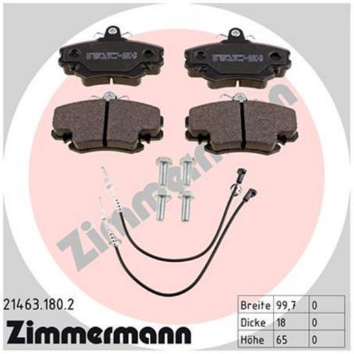 Zimmermann Brake Pad Front Set 21463.180.2