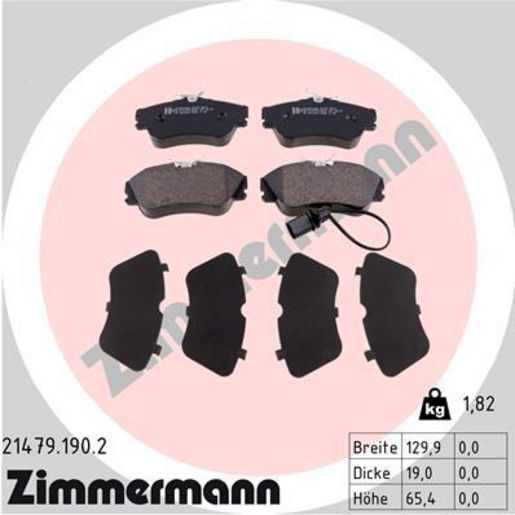 Zimmermann Brake Pad Front Set 21479.190.2