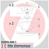 Zimmermann Brake Pad Front Set 21670.200.1