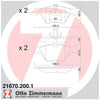Zimmermann Brake Pad Front Set 21670.200.1