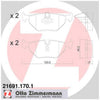 Zimmermann Brake Pad Rear Set 21691.170.1