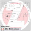 Zimmermann Brake Pad Front Set 21866.170.1