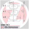 Zimmermann Brake Pad Front Set 21885.195.1