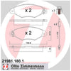 Zimmermann Brake Pad Front Set 21981.180.1