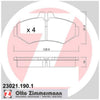 Zimmermann Brake Pad Rear Set 23021.190.1