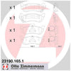 Zimmermann Brake Pad Rear Set 23190.165.1