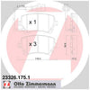 Zimmermann Brake Pad Rear Set 23326.175.1