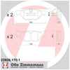 Zimmermann Brake Pad Rear Set 23926.170.1