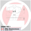Zimmermann Brake Pad Rear Set 24008.185.1