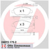 Zimmermann Brake Pad Front Set 24072.175.2