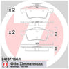Zimmermann Brake Pad Rear Set 24137.168.1