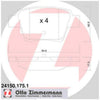 Zimmermann Brake Pad Rear Set 24150.175.1