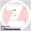 Zimmermann Brake Pad Front Set 24478.150.1