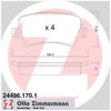 Zimmermann Brake Pad Rear Set 24496.170.1