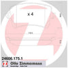 Zimmermann Brake Pad Rear Set 24606.175.1