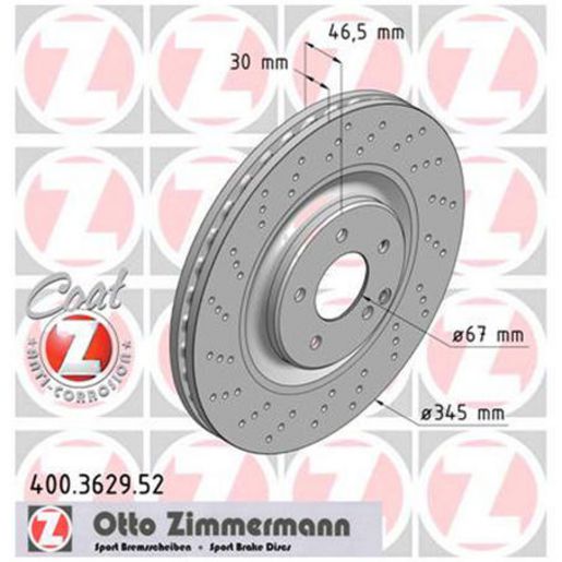 Zimmermann Sport Z Brake Rotor Single 345mm Front