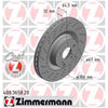 Zimmermann OE Coat Z Brake Rotor Pair 350mm Front