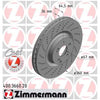 Zimmermann OE Coat Z Brake Rotor Pair 360mm Front