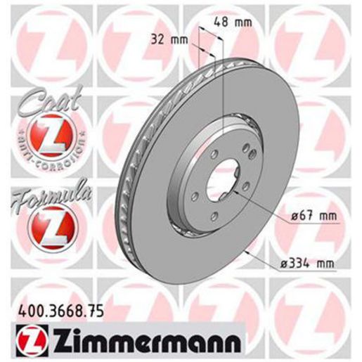 Zimmermann Formula Z Brake Rotor 334mm Front LH