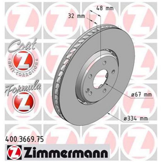 Zimmermann Formula Z Brake Rotor 334mm Front RH