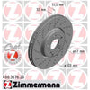 Zimmermann OE Coat Z Brake Rotor Single 322mm Front