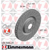 Zimmermann OE Coat Z Brake Rotor Pair 375mm Front